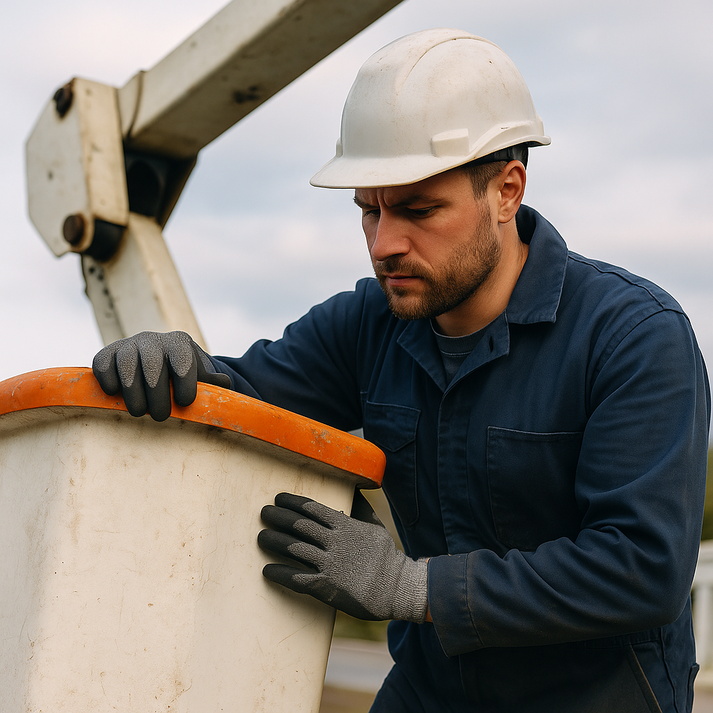 Detalle de reparación en PRFV